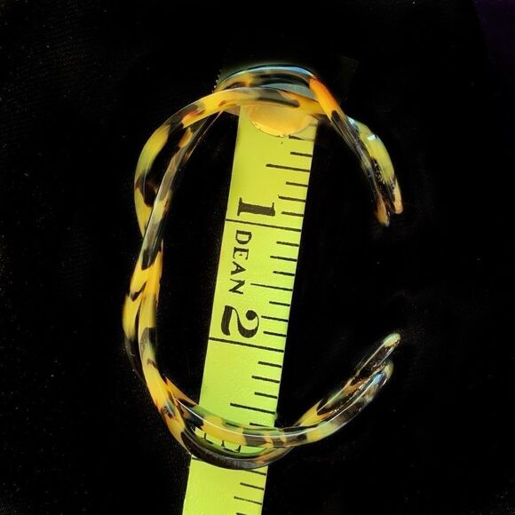 Mid century braided entwined tortoise shell double snake bracelet - Picture 5 of 5